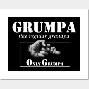 grumpa like a regular grandpa only grumpier Posters and Art